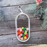 elvesmall 10CM Doll Display Storage Bags Transparent Doll Organizer Boxes Plush Doll Storage Pouches Clear Keychain Wallet Bag Mystery Box