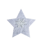 elvesmall 4/8pcs Christmas Knife Fork Holder Felt Xmas Tree Star Shape Pocket Cutlery Bag New Year Party Dinner Table Decoration Organizer