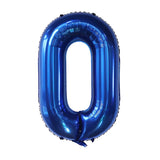 elvesmall 40Inch Dark Blue Number Foil Balloon 0-9 Digital Globos Children Birthday Party Decoration Baby Shower Toy Kids Graduation Gifts