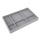 elvesmall Velvet Jewelry Storage Box Necklace Stackable Display Tray Bracelet Earring Organizers DIY Handicrafts Drawer Box Organizer Box