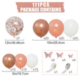 elvesmall Macaron Pink Balloon Garland Arch Kit Wedding Birthday Party Decoration Kids Globos Rose Gold Confetti Latex Ballon Baby Shower