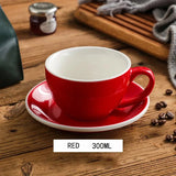 elvesmall  -  300ml Ceramic Breakfast Milk Cup American Coffee mug Set Afternoon Tea Cups Ceramic Water Cup tea mug coffee cup