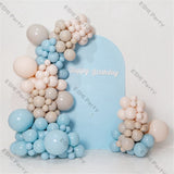 elvesmall Doubled Pearl Tiffany Blue Balloons Garland Arch Wedding Valentines Ball Decoration Matte White Ballon Kit Birthday Baby Shower