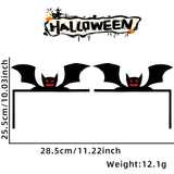 elvesmall Halloween Door Frame Decoration,Bats,Pumpkins,Spider Webs,Door and Window Corner Stickers, Halloween Home Decoration