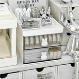 elvesmall Desktop Storage Box Organizer Drawer Type Transparent Acrylic Desk Stationery Hand Account Storage Rack Desk Simple Pen Holder