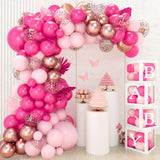 elvesmall Pink Macaron Balloon Garland Arch Kit Wedding Birthday Party Decor Kid Baby Shower Latex Ballon Chain Wedding Party Decor Balloo