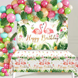 elvesmall Hawaiian Balloon Garland Arch Kit Birthday Party Decor Kids Tropical Summer Hawaii Party Decor Flamingo Baby Shower Decor Ballon