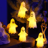 elvesmall 1PC Halloween LED Ghost Lights Party Ambience Decoration Halloween Home Decoration Supply Props