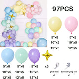elvesmall Pink Blue Balloon Garland Arch Kit Baby Shower Birthday Party Decoration Latex Balloon Wedding Anniversary Confetti Decor Globos