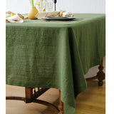 elvesmall 100% Stone-washed Linen Solid Color Table Cover,Natural Fabric Tablecloth,for Kitchen Dining Room Party Holiday Tabletop Decor