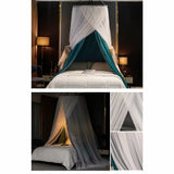 elvesmall Hanging Dome Mosquito Net Bed Canopy Romantic Shading Double Layer Bed Valance Anti-mosquito Home Textiles Bedcover Curtain