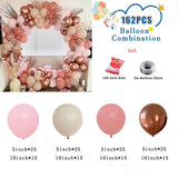 elvesmall Dusty Rose Pink Balloon Arch Wedding Engagement Decoration Neutral Boho Nude Ballon Garland Kit Baby Shower Birthday Party Decor