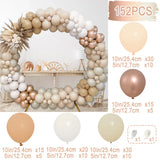 elvesmall Orange Brown Balloons Garland Arch Kit Birthday Party Decor Kids Girl Wedding Birthday Party Supplies Baby Shower Decor Ballon