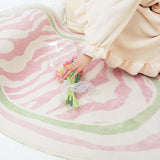 elvesmall  Trendy Modern Stripe IG Girly Living Room Carpet Nordic Home Large Area Bedroom Decoration Plush Fluffy High-quality Soft Rug
