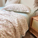 elvesmall  Summer Quilt French Style New Pure Cotton Double Layer Yarn Soybean Fiber Cool Blanket Air Condition Quilt