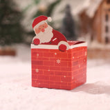 elvesmall Christmas Candy Box Gift Bags Cristmas Santa Claus Cookie Candy Packages 2023 Merry Christmas Party Decorations for Home