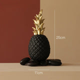 elvesmall Nordic Light Luxury Pineapple Decoration,Golden Fruit Shape Living Room Porch Home Decoration Figurines Gift Wedding Props