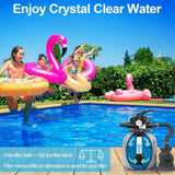 elvesmall Swimming Pool Filter Ball, A Newly Upgraded Efficient Filter Sand, Reusable Environmentally Blue Filter Medium Ball