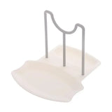 elvesmall  Spoon Rest Pot Lid Holder Removable Pot Cover Lid Rack Shelf Utensil Rest Organizer Storage Kitchen Tool