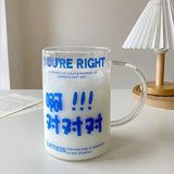 elvesmall  -  1000ml Glass Cups With Lid  And Straw Drinkware Cute Coffee Mugs Big Glasses For Drinks Water Tea  Korean Milk Juice Beer Cup