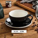 elvesmall  -  300ml Ceramic Breakfast Milk Cup American Coffee mug Set Afternoon Tea Cups Ceramic Water Cup tea mug coffee cup