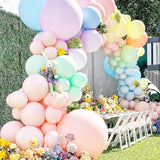 elvesmall 2PCS/packs 18 inch Macaron Pastel Balloons Jumbo Big Engagement Wedding Decoration Happy Birthday Air Candy Matte Balon