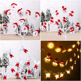 elvesmall Snowman Christmas LED Garland String Light Merry Christmas Decorations For Home  Cristmas Tree Ornament Xmas Navidad Gifts