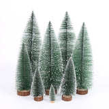 elvesmall  Mini Christmas Tree Desktop Decoration DIY Pine Needle Tree Christmas Decoration Christmas White Cedar Small Christmas Tree