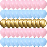 elvesmall 10Inch Macaron Baby Pink Blue Pastel Balloons Boy Or Girl Gender Reveal Baby Shower Decoration Gold Metallic Balon Birthday Part