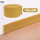 elvesmall 2M Skirting Line Sticker 3D Waterproof Enclosure Self Adhesive Wall Sticker Thickened Furniture Corner Anti-collision Decor Tape