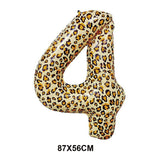 elvesmall Leopard  Party Supplies Leopard Balloons Happy Birthday Banner Safari Party Leopard Print Balloons Jungle Animal Party Decors