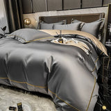 elvesmall  White Egyptian Cotton Bedding Sets Queen King Size Embroidery Duvet Cover Flat/Fitted Sheet Bed Linen Hotel Style Home Textiles