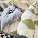 elvesmall  Simple Bed Sheets Set Four Seasons Universal Men's Bed Four Sets Pure Cotton Three Comforter Sets Bed Cover Full Set