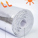 elvesmall 10M Oversized  Self-adhesive Aluminum Foil Film Winter Insulation Cotton House Roof Wall Shade Protector Pad Home Decorations