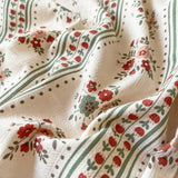 elvesmall Cute Strawberry Duvet Cover Set Floral Style with Flat Sheet Pillowcase No filler Queen Double Girls Boys Home Decor Bed Linens