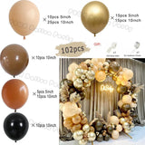 elvesmall  Doubled Cream Peach Boho Balloons Garland Wedding Engagement Decoration Balloon Rose Nude Ballon Arch Global Birthday Decor