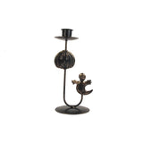 elvesmall Halloween Retro Creative Candle Holder Ornament Wrought Iron Candle Holder Happy Helloween Party Decor Trick Or Treat Party