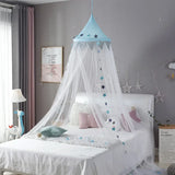 elvesmall Baby Room Mosquito Net Kid bed curtain canopy Round Crib Netting bed tent baldachin Decoration girl bedroom accessories