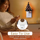 elvesmall Christmas tree Mini Night Lights Colorful Flashing Lights Plug Lamp Christmas Ornament Indoor Atmosphere Light Xmas Decor Props