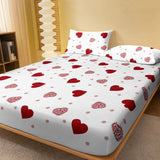 elvesmall Four Seasons Men and Women Simple Fashion Love Print Sanded Bedspread Home Bedroom Hotel