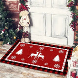 elvesmall Christmas Decoration Floor Mat Entrance Door Bedroom Bath Toilet Anti Slip Mat Carpet 2024 Merry Christmas Navidad New Year Gift