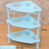 elvesmall Bathroom Corner Storage Holder Shelves Organizer Kitchen Floor Tripod Toilet Tissue Towel Rack Shelf Bathroom Accessories