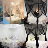 elvesmall Black Window Shades Large Square Netting Bed Curtain Home Mosquito Bedroom Decor