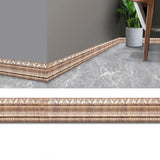 elvesmall 230cm 3D Pattern Sticker Wall Trim Line Skirting Border Decor Self Adhesive wallpaper  Household Waterproof  Wall Border Sticker