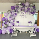 elvesmall 126pcs Purple 3D Butterfly Balloons Arch Garland Kit for Baby Shower Decorations for Girl Wedding Valentines Party Decorations