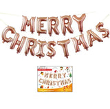 elvesmall Christmas 16 Inch Letter Aluminum Foil Balloons, Merry Christmas Decoration and Decoration Balloons