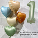 elvesmall 40inch Olive Green 0-9 Number Digital Helium Balloons Kids Adult 18 30 60th Birthday Party Decor Wedding Hawaiian Party Supplies