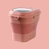 elvesmall Kitchen Container 25/7.5kg Bucket Nano Insect-Proof Moisture-Proof Rice Box Grain Sealed Jar Home Storage Pet Dog Food Store Box