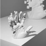 elvesmall Artistic Hand Statue Abstract Home Decoration Accessories Art Sculpture Nordic Figurine Modern Minimalism Bookcase Room Mesa