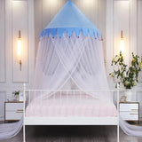 elvesmall Princess Style Dome Mosquito Net Girl's bedroom Cellular Network Single Double Bed Mosquito Net Large Space Mosquito Net